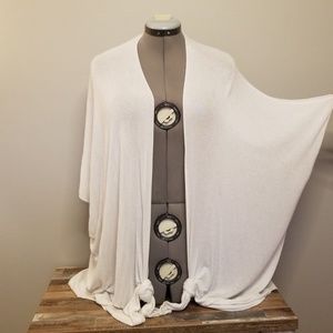 White Cardigan Chris & Carol